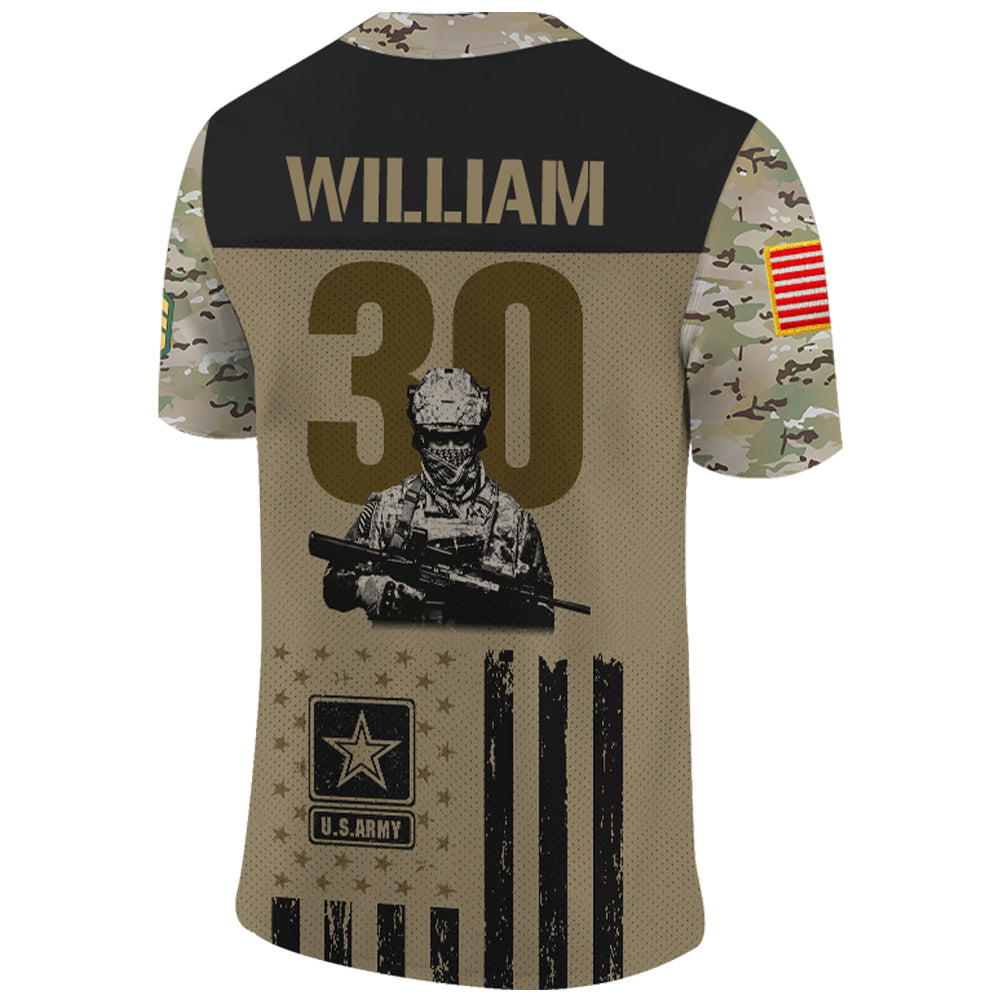 Personalized Military Jersey – Unique Gift for All Branches, Soldiers & Veterans K1702 Trhn