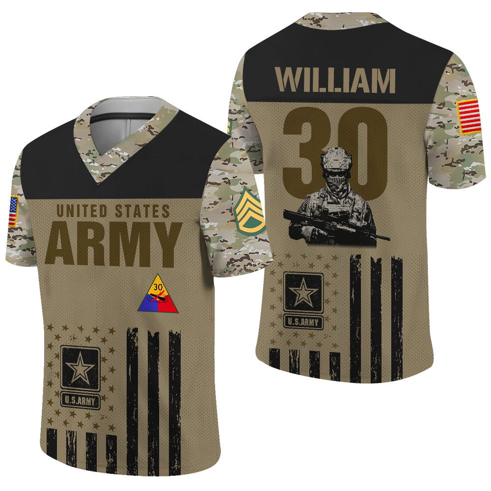 Personalized Military Jersey – Unique Gift for All Branches, Soldiers & Veterans K1702 Trhn