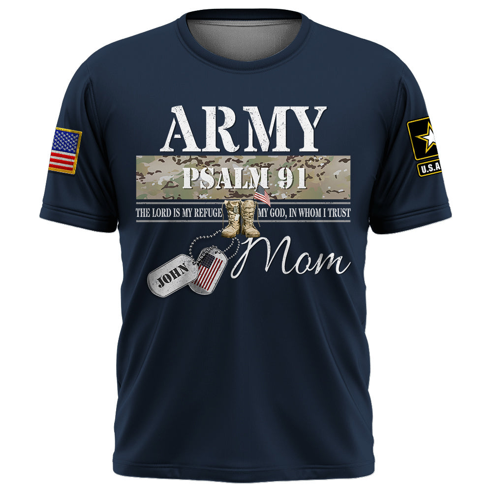 Psalm 91 – Proud Military Family Custom Shirt All Military Branches Are Available K1702 Trhn