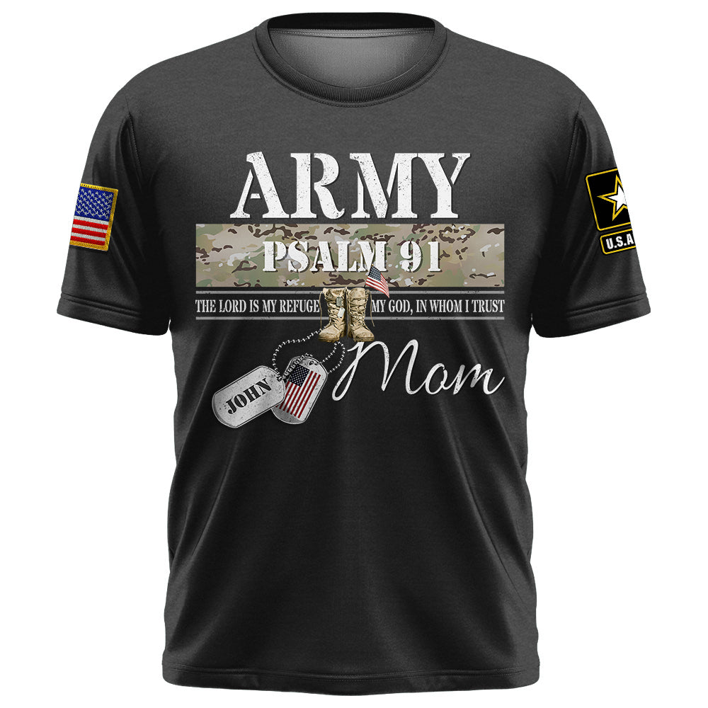 Psalm 91 – Proud Military Family Custom Shirt All Military Branches Are Available K1702 Trhn