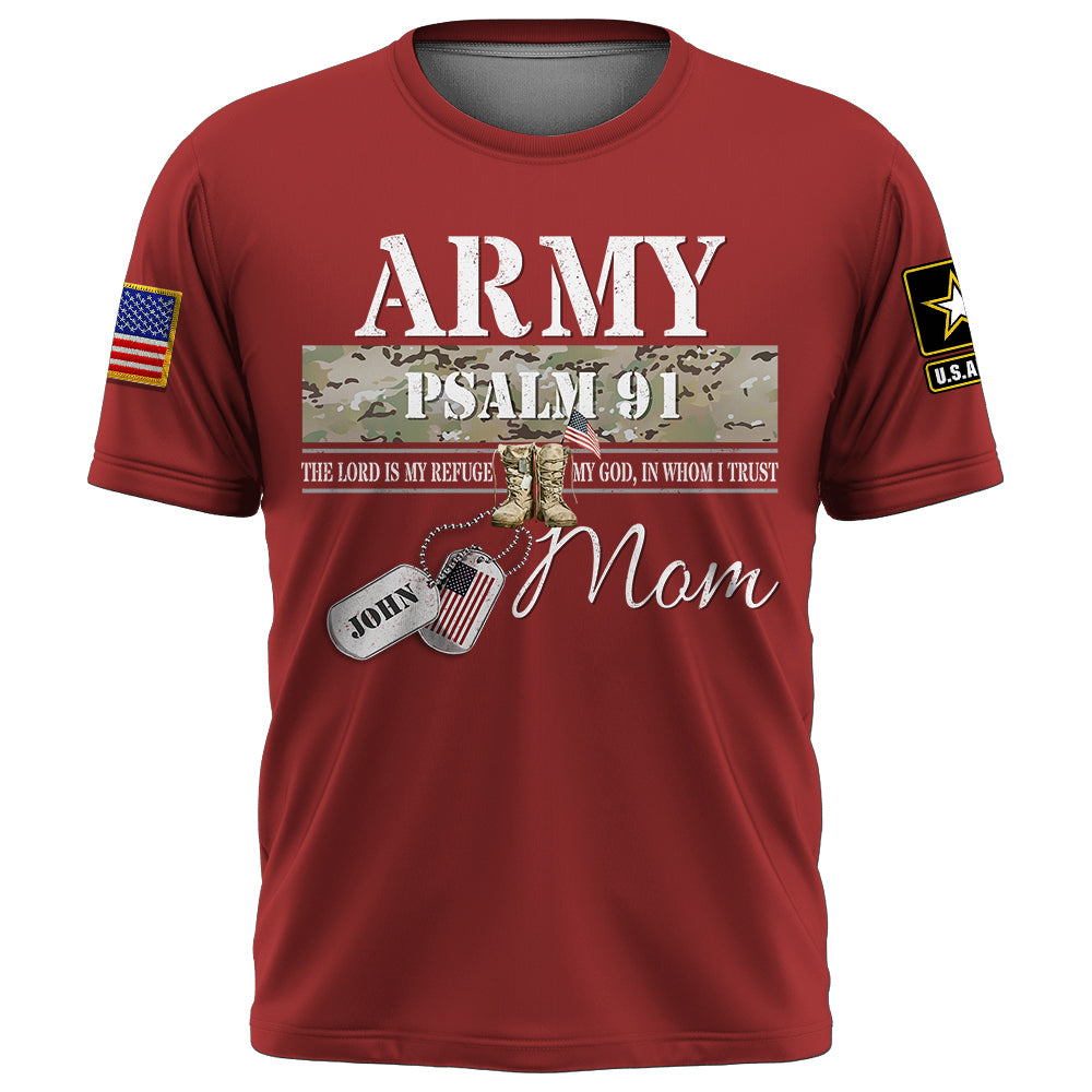 Psalm 91 – Proud Military Family Custom Shirt All Military Branches Are Available K1702 Trhn