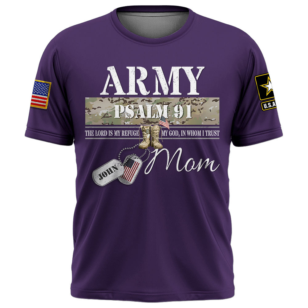 Psalm 91 – Proud Military Family Custom Shirt All Military Branches Are Available K1702 Trhn