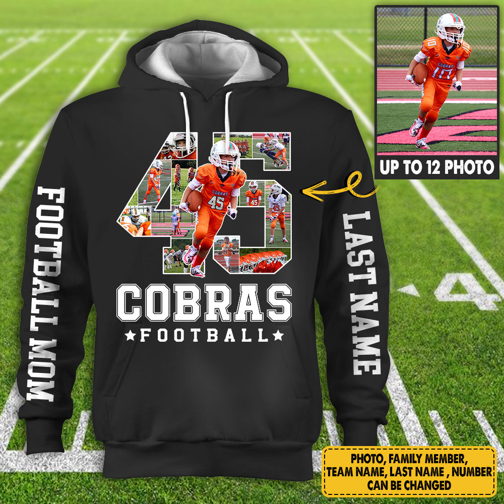 Personalized Football Shirt Custom Photo Team All Over Print Shirt For Football Player K1702