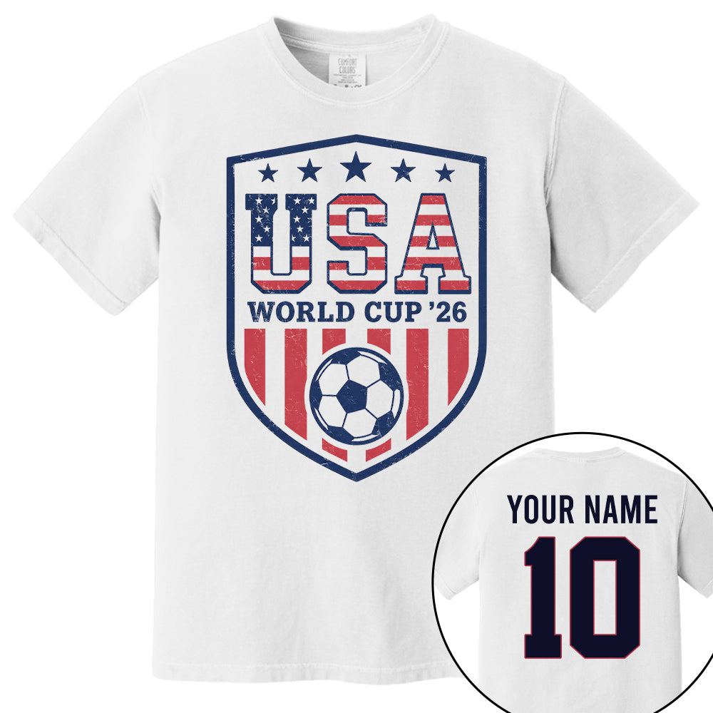 Custom USA Soccer Shirt 2026, Personalized Team Shirt Nh00