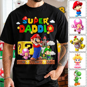 Best Dad Ever Super Daddio, Personalized Daddio Shirt Custom Kids Name, Gift For Dad, Gift For Father's Day Vr2 MI209 Hv01