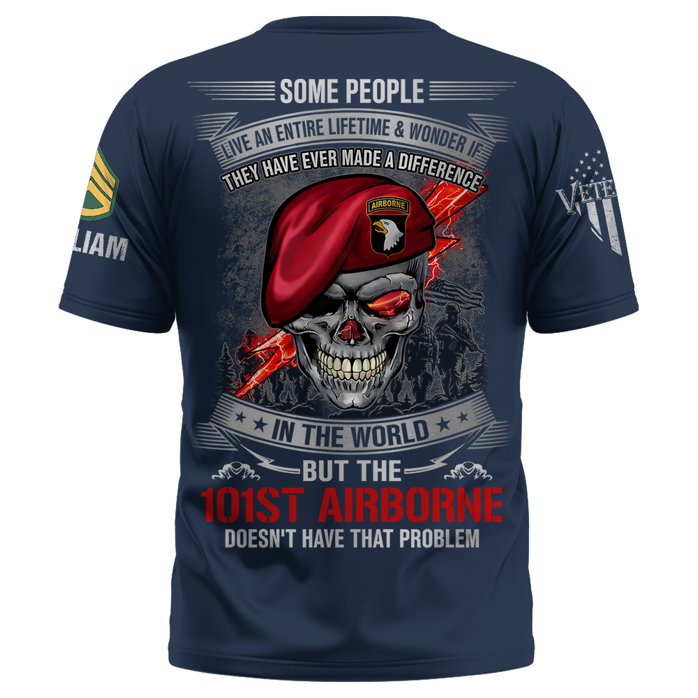 Custom Veteran Shirt Some People Live An Entire Lifetime And Wonder If They Had Ever Made A Difference Skull Military Veteran Shirt K1702 Trhn