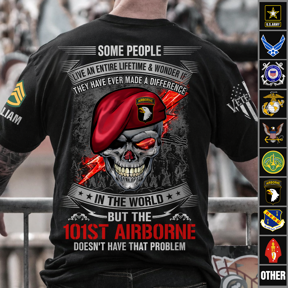 Custom Veteran Shirt Some People Live An Entire Lifetime And Wonder If They Had Ever Made A Difference Skull Military Veteran Shirt K1702 Trhn