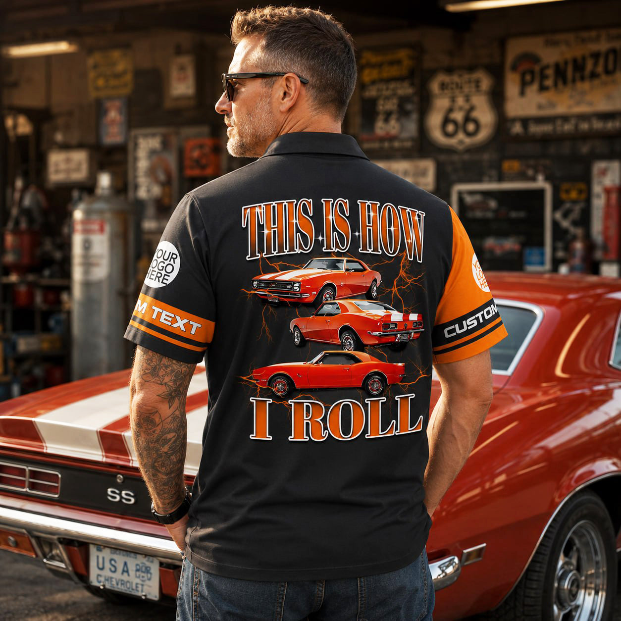 This Is How I Roll - Custom Muscle Car Photo Hawaiian Shirts - Gift For Car Lovers A2110 Pt99
