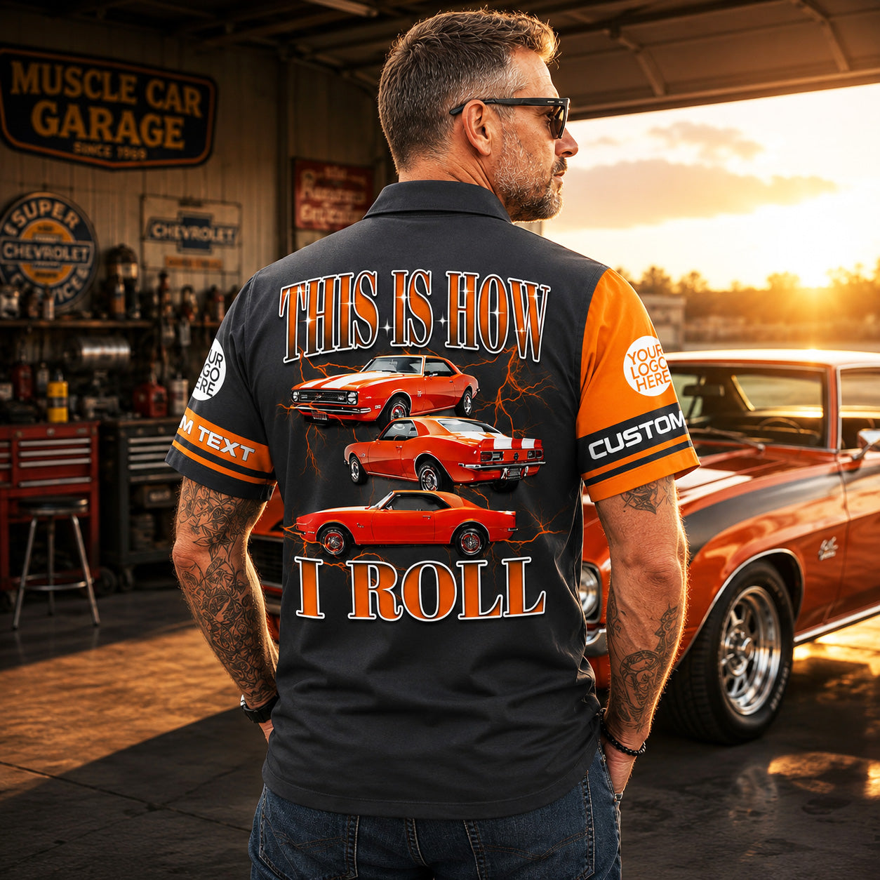 This Is How I Roll - Custom Muscle Car Photo Hawaiian Shirts - Gift For Car Lovers A2110 Pt99