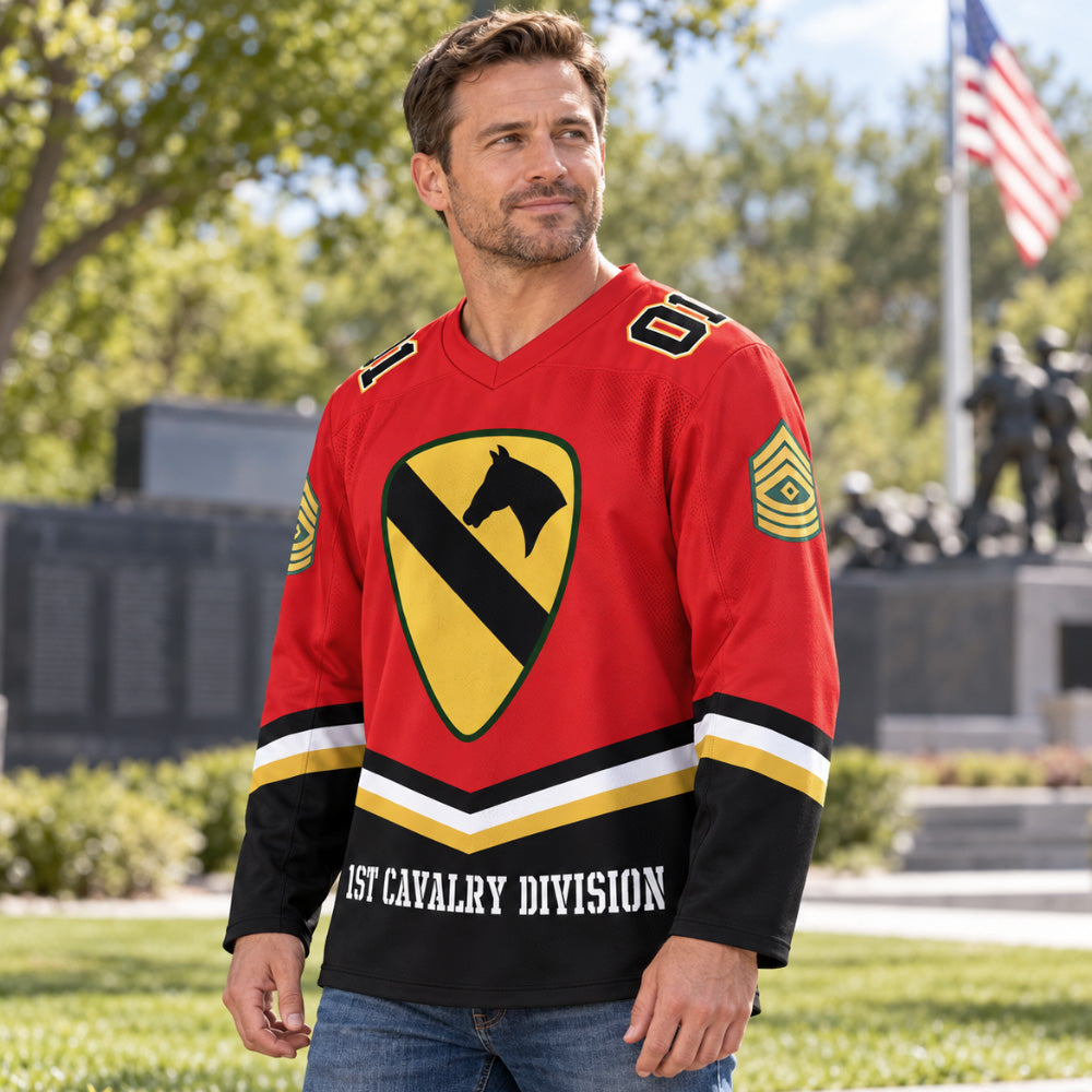 Custom US Military Hockey Jersey Custom All Branches Served Gift For Soldier Veteran K1702 MT2 DH09
