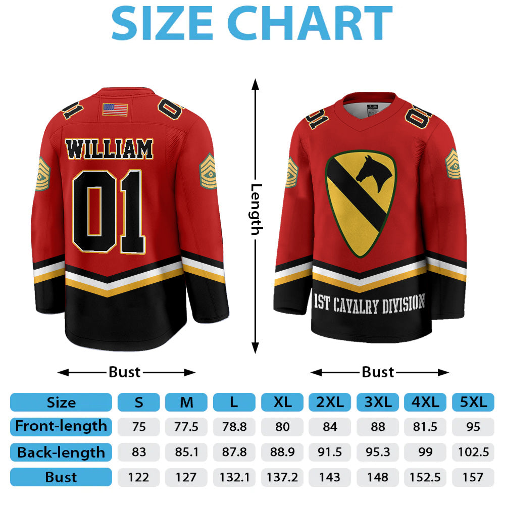 Custom US Military Hockey Jersey Custom All Branches Served Gift For Soldier Veteran K1702 MT2 DH09