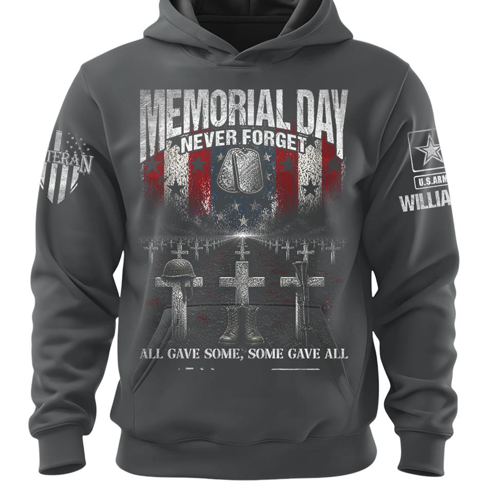 Memorial Day Never Forget All Gave Some Some Gave All Custom Shirt For Veteran Dad Grandpa Memorial Day Shirt H2511 Trna