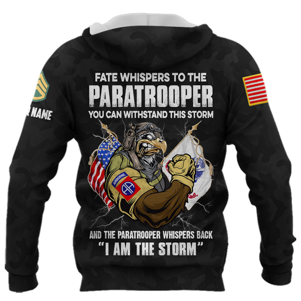Personalized Shirt Fate Whispers To The Veteran You Can Withstand This Storm All Over Print Shirt For Veterans K1702