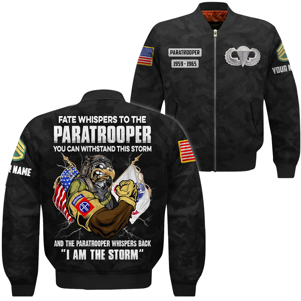 Personalized Shirt Fate Whispers To The Veteran You Can Withstand This Storm All Over Print Shirt For Veterans K1702