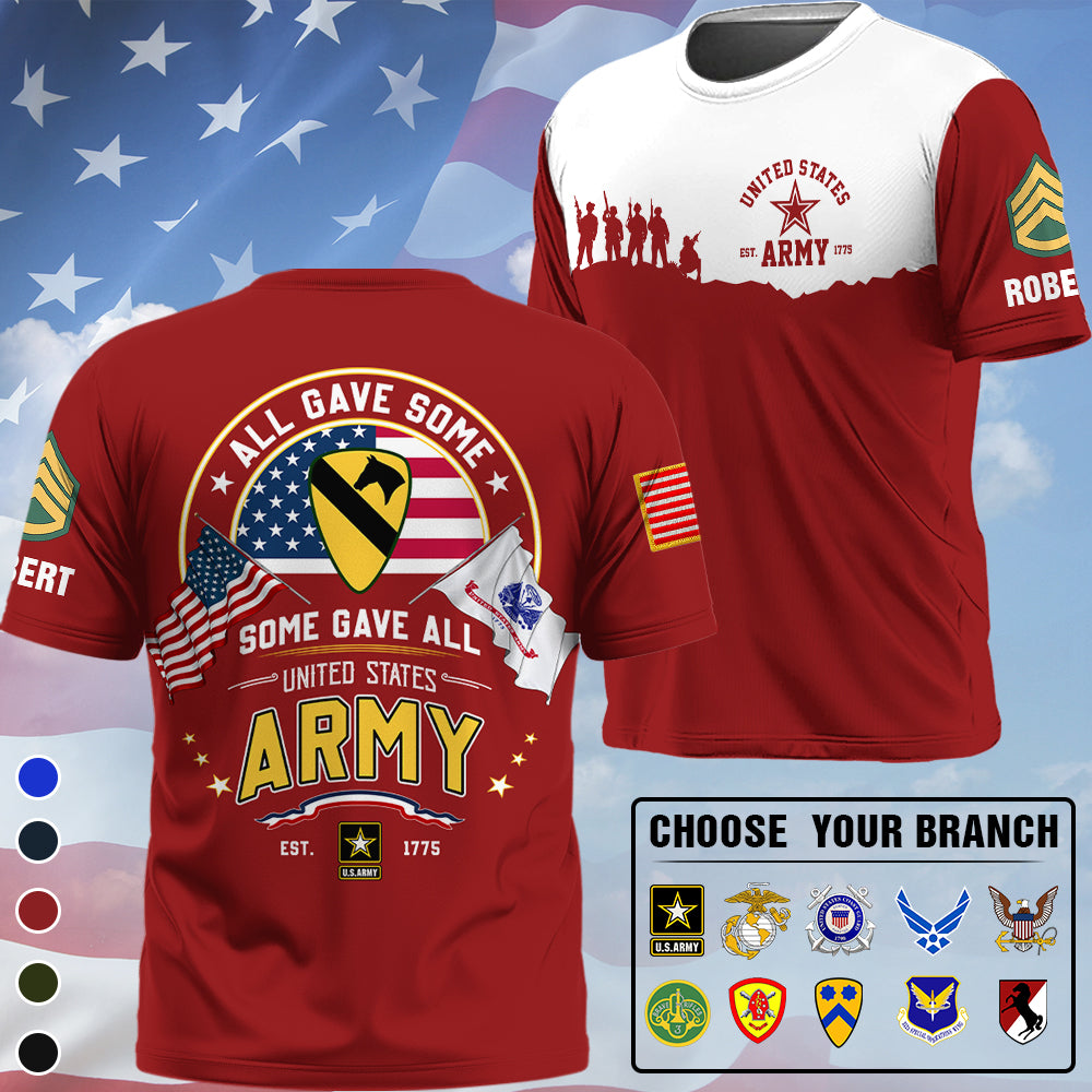 Personalized Shirt All Gave Some - Some Gave All Gift For Veteran's Day K1702 Trhn