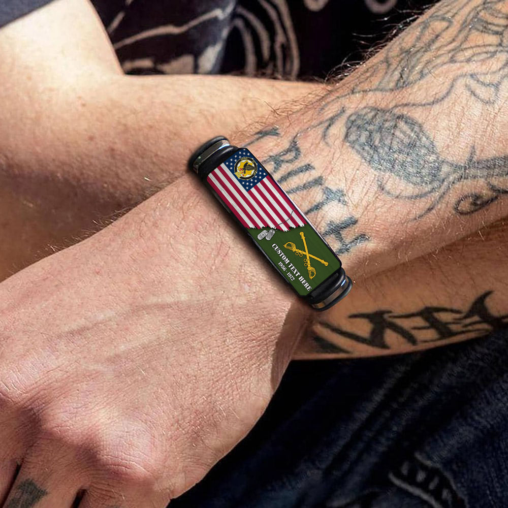 Custom Veteran Bracelet Custom Division Rank All Branches Of Service K1702 Trhn
