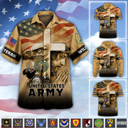 Personalized Veteran Shirt One Nation Under God Veterans Gift All Over Print Military Gifts K1702 MT2