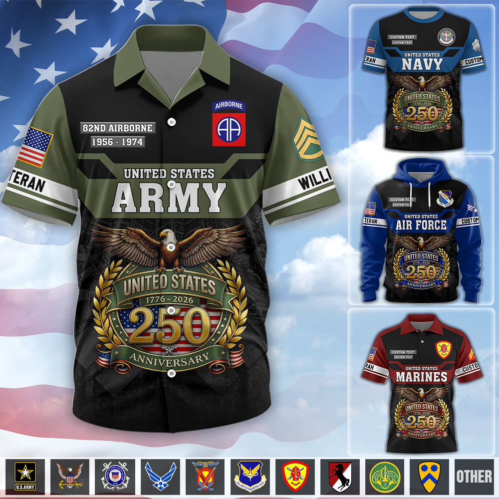 Premium America 250th Anniversary US Veteran  Shirt , Gifts For  Veterans, Gifts for Independence Day, Veterans Day K1702 MT2
