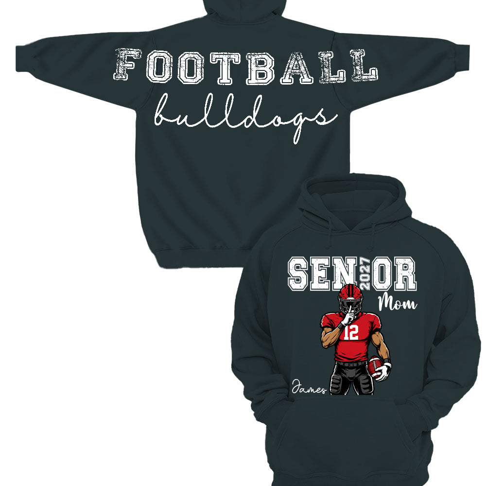 Custom Senior Football Mom Sweatshirt, Senior Night 2027 L0411 Nh00