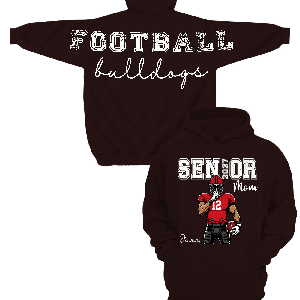 Custom Senior Football Mom Sweatshirt, Senior Night 2027 L0411 Nh00