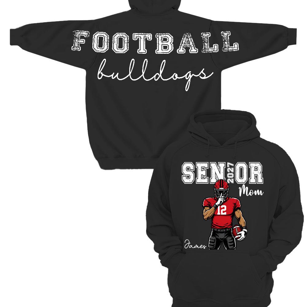 Custom Senior Football Mom Sweatshirt, Senior Night 2027 L0411 Nh00
