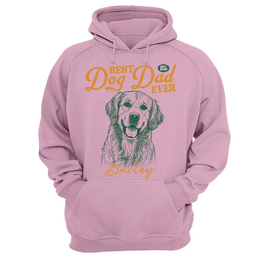 Custom Best Dog Dad Ever Shirt, Pet Lover,  Gift For Dad, Grandpa L0411 Hv01