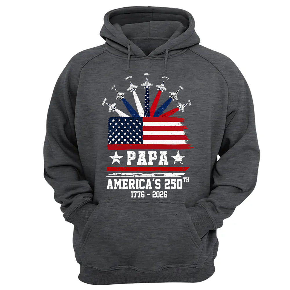 Custom Papa America 250th Anniversary, Gift For Dad Grandpa L0411 TH23