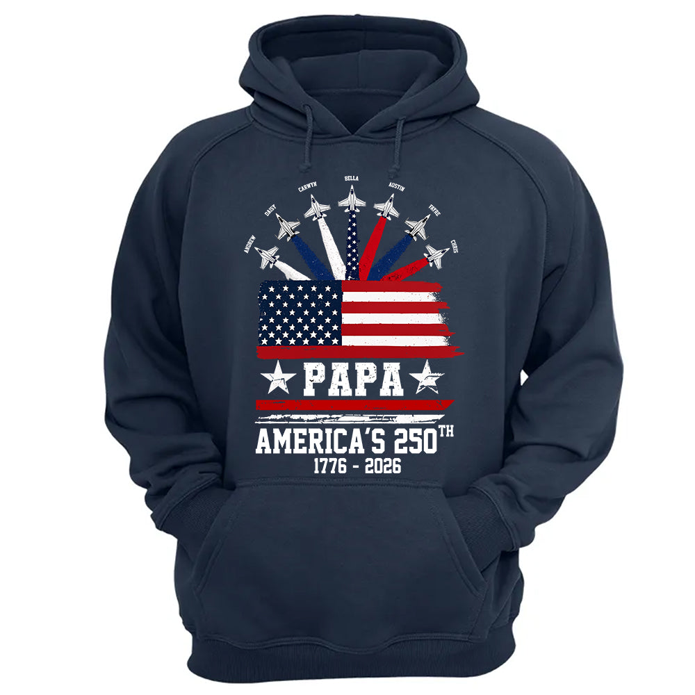 Custom Papa America 250th Anniversary, Gift For Dad Grandpa L0411 TH23
