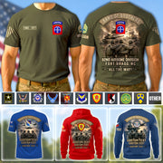 Custom Shirt Band Of Brothers US Veterans US Military Unit Patches Gift For Veterans All Over Print Shirt K1702 MT2