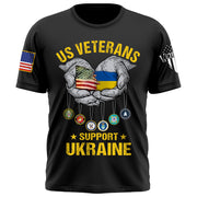 US Veterans Support Ukraine Shirt Gift For Veteran K1702 Trhn