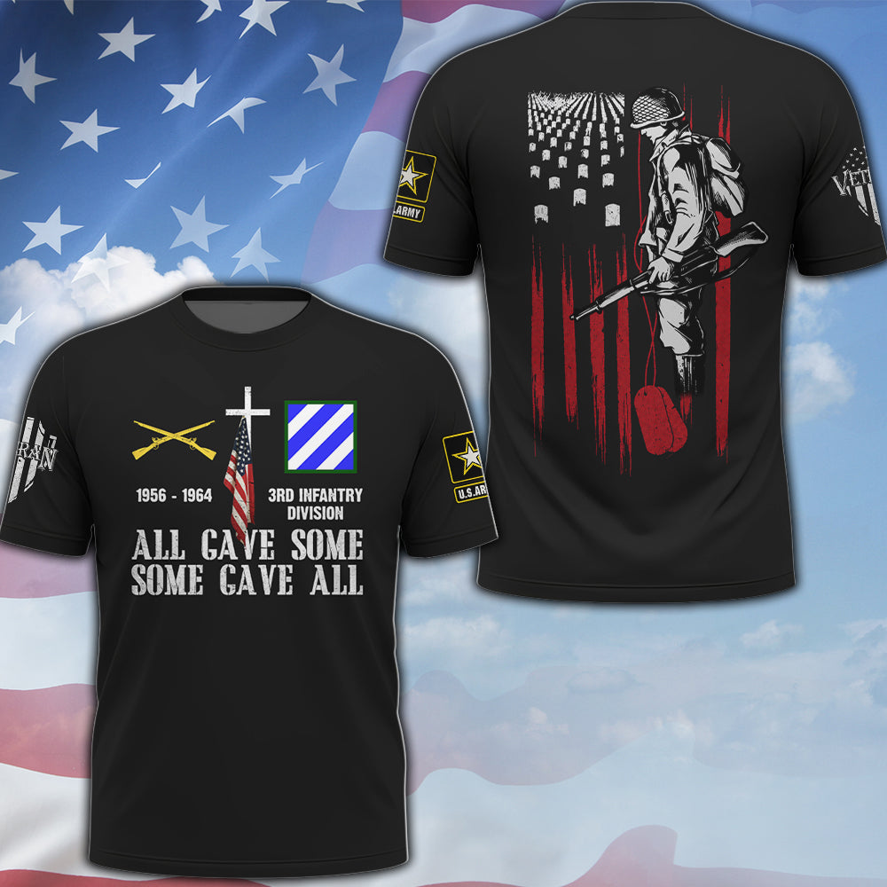 Custom Shirt All Gave Some Some Gave All Flag Veteran Memorials Day  Gift For Veterans K1702 MT2