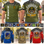 Custom Veteran Shirt Proud To Have Served Available All Military Branches Custom Military Patches K1702 MT2
