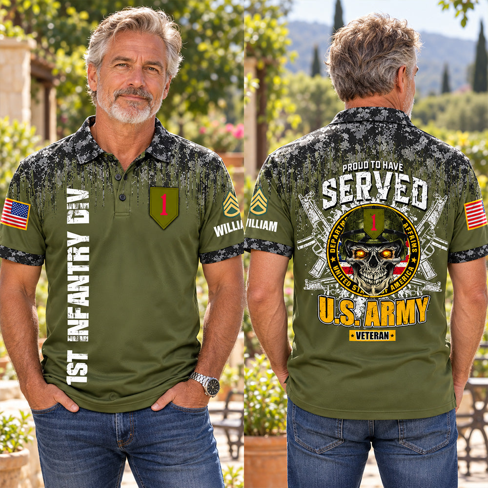 Custom Veteran Shirt Proud To Have Served Available All Military Branches Custom Military Patches K1702 MT2