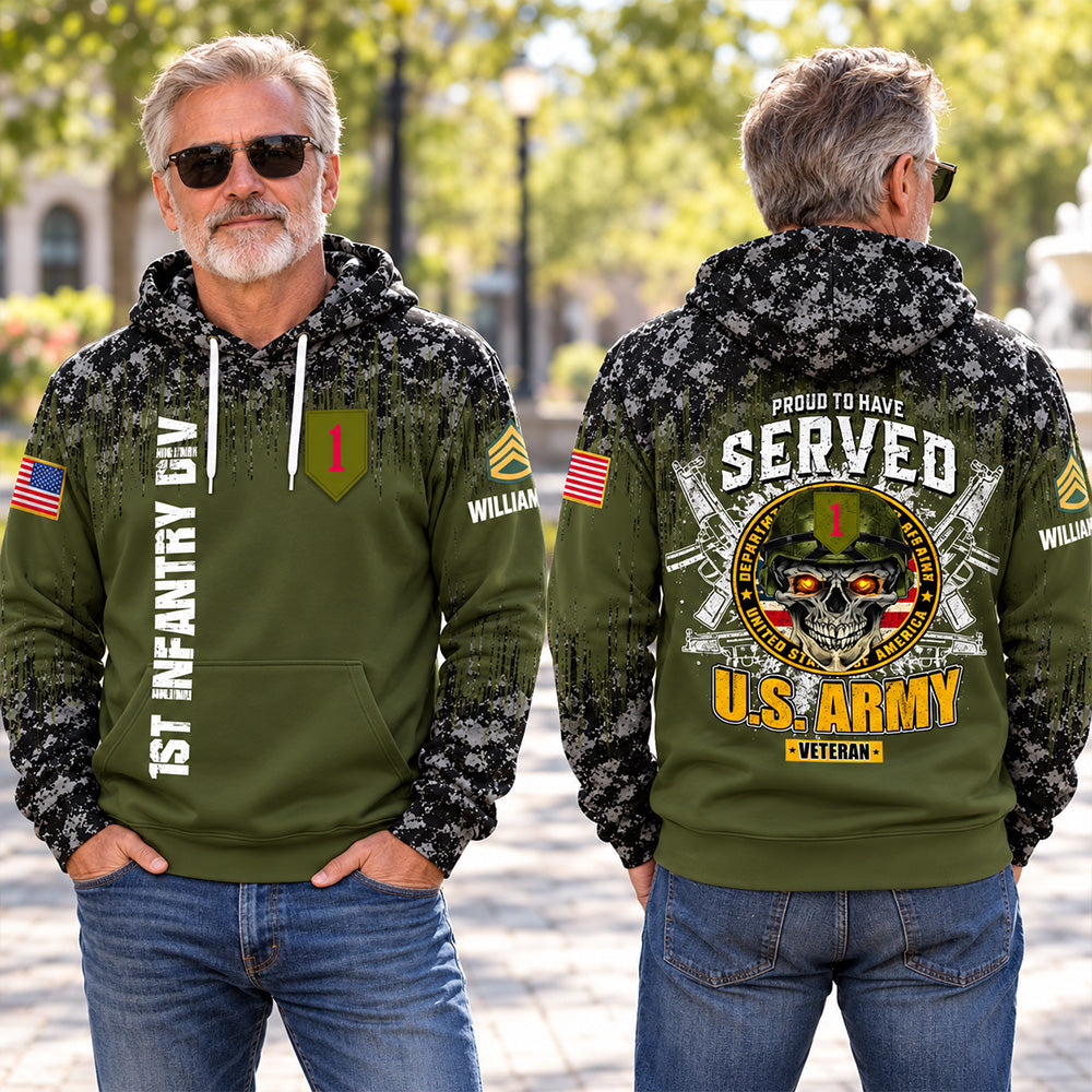 Custom Veteran Shirt Proud To Have Served Available All Military Branches Custom Military Patches K1702 MT2