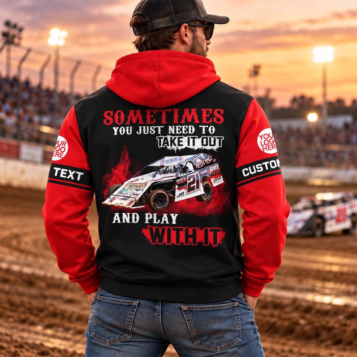 Take It Out & Play - Personalized Dirt Track Racing Photo All Over Print Shirts - Gift For Racing Fans Vrs 2 A2110 Pt99 KL07