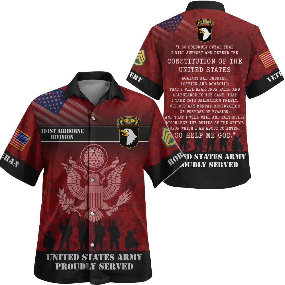 Custom Shirt US Military Proudly Served Custom All Military Branches Gift For Veteran Custom Units Patch K1702 Trhn