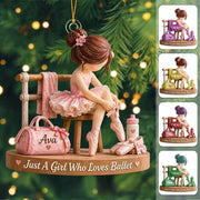 Personalized Ballet Dancer Ornament, Dance Recital Christmas Keepsake Hv01