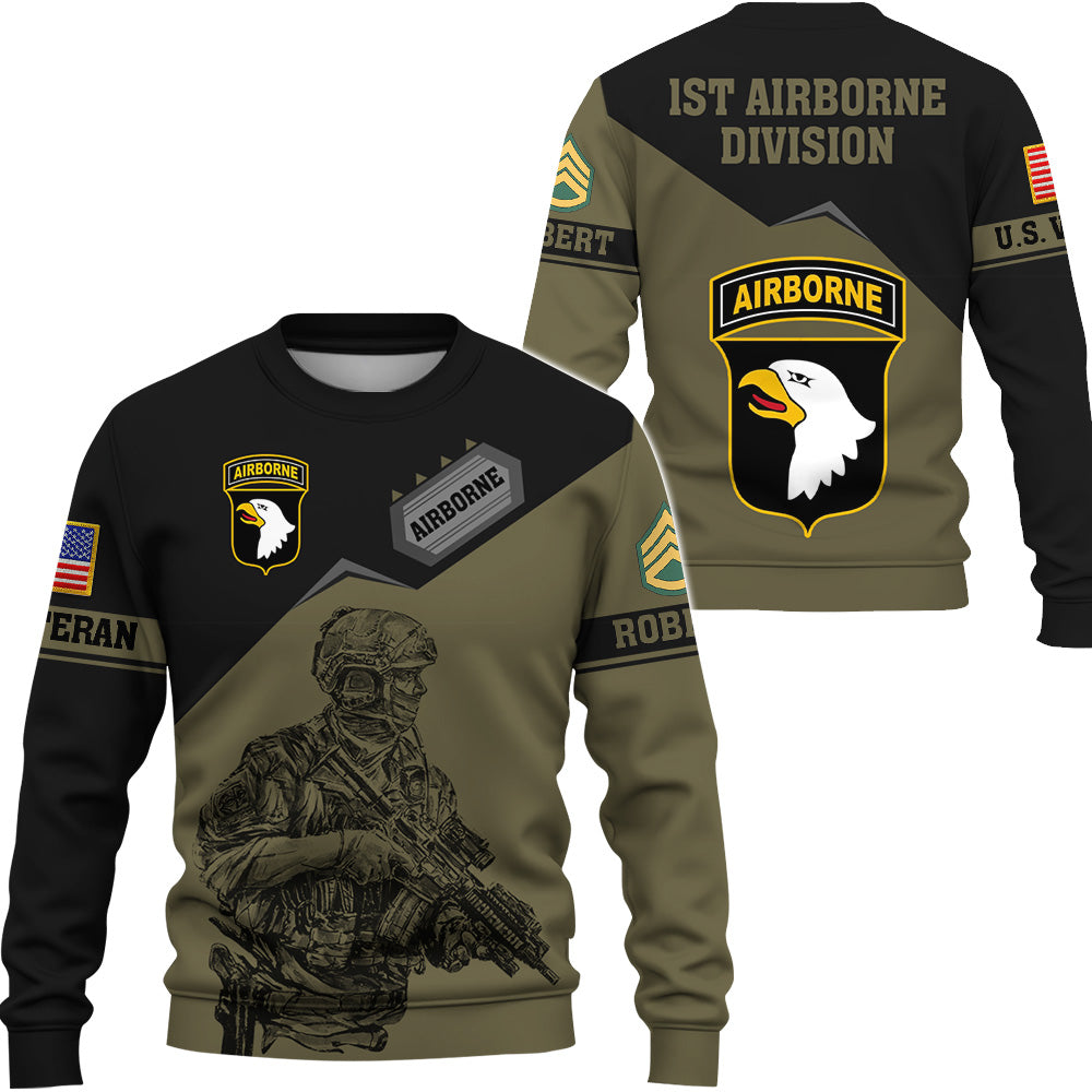 Personalized All Over Print Gifts For Veteran Shirt Proudly Served Duty Honor Country Custom All Military Branch K1702 Trhn