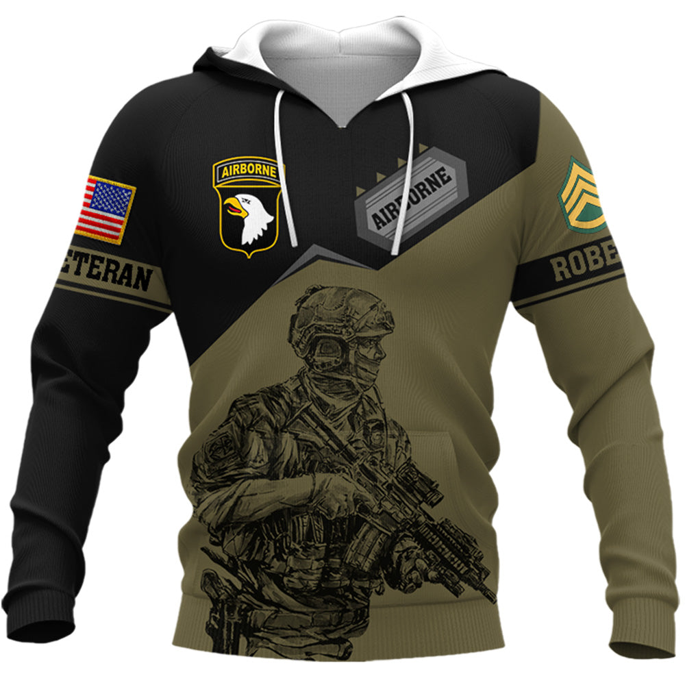 Personalized All Over Print Gifts For Veteran Shirt Proudly Served Duty Honor Country Custom All Military Branch K1702 Trhn