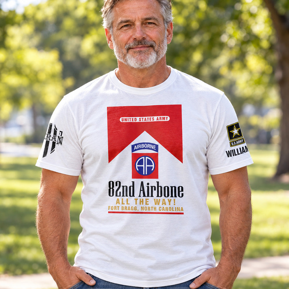 Custom Veteran Shirt Military Base Military Unit Patches Division Military Personalized Gift For Veterans K1702 MT2