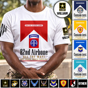 Custom Veteran Shirt Military Base Military Unit Patches Division Military Personalized Gift For Veterans K1702 MT2