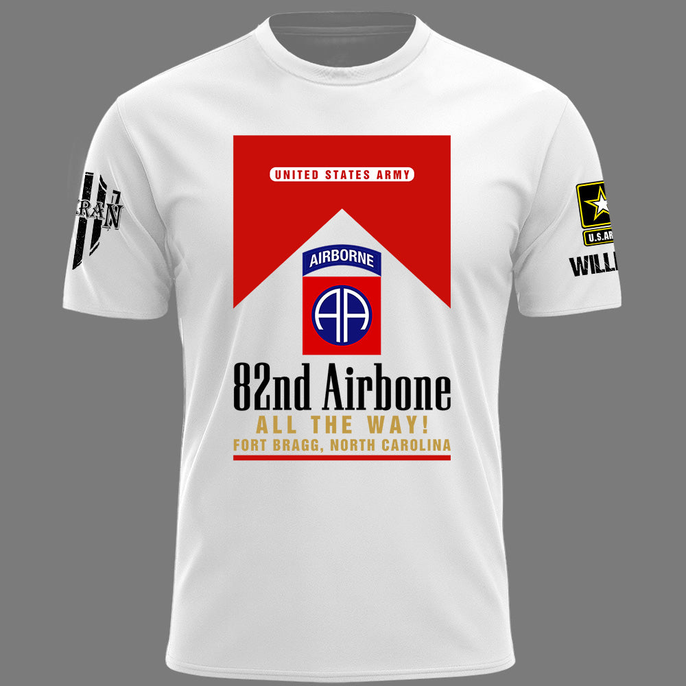 Custom Veteran Shirt Military Base Military Unit Patches Division Military Personalized Gift For Veterans K1702 MT2
