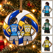 Personalized Volleyball Christmas Ornament, Custom Player Gift, Volleyball Lovers Christmas Gift T1807 T24