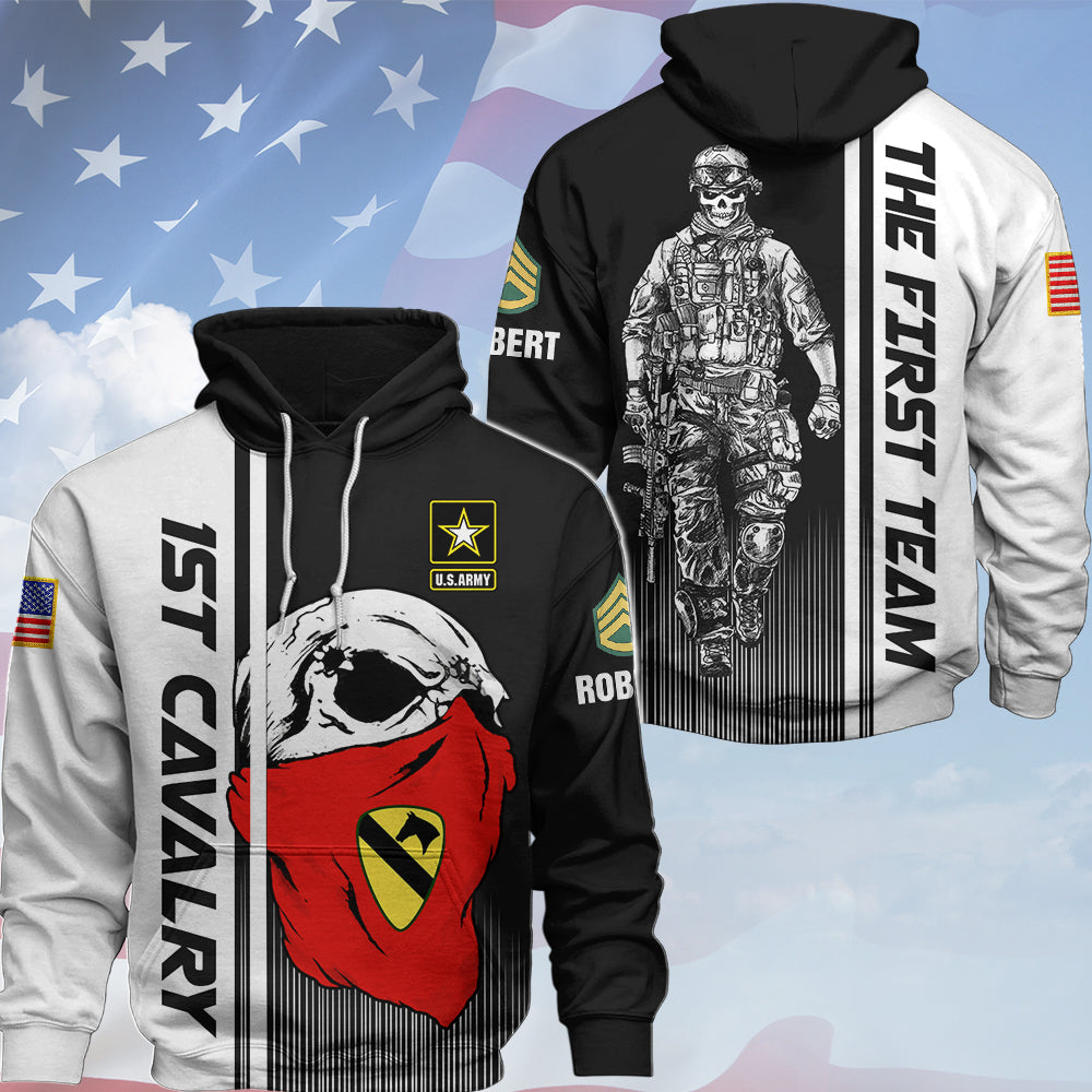 Personalized All Over Print Shirt Military Skull Veteran Available All Branches Gift For Veteran Soldier K1702 Trhn