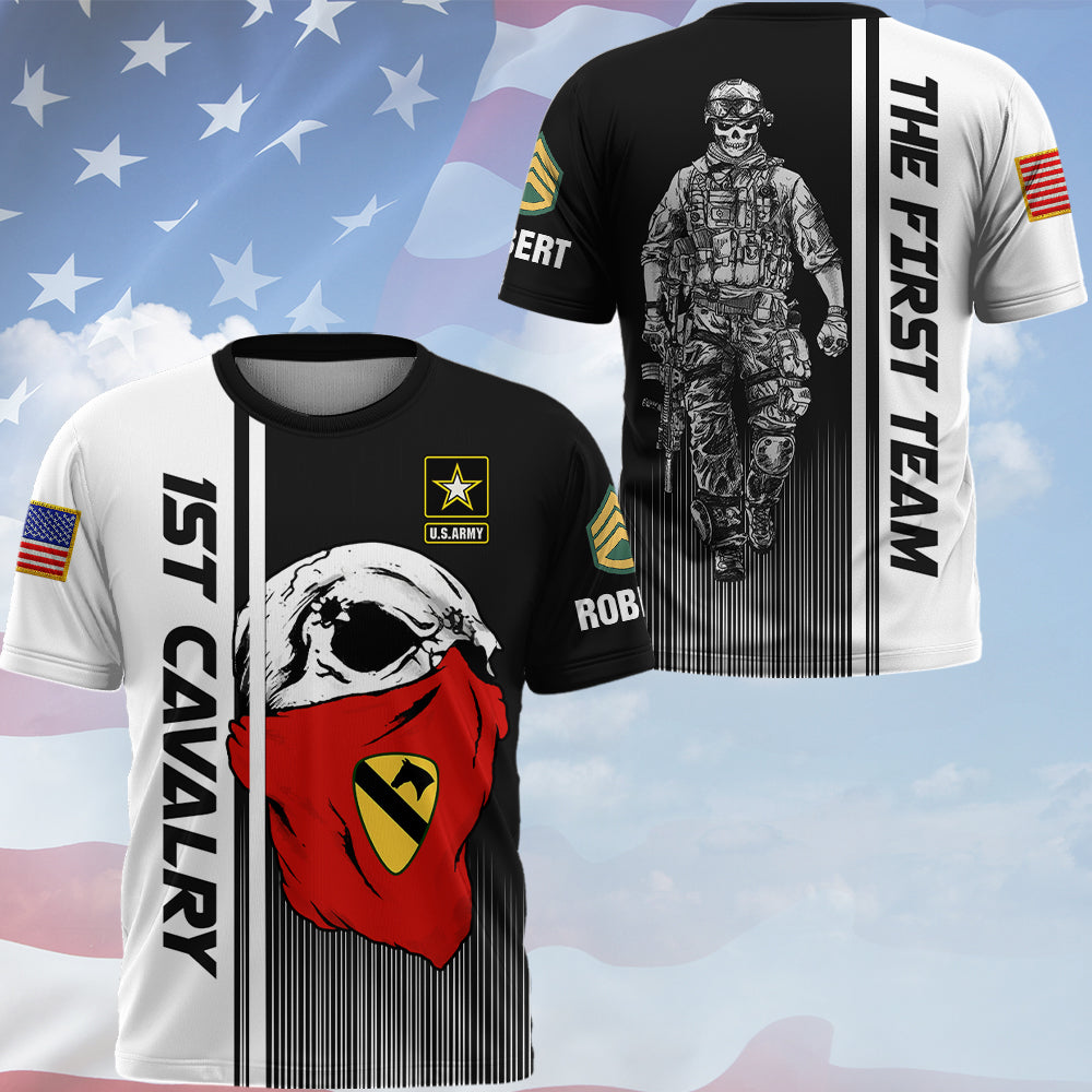 Personalized All Over Print Shirt Military Skull Veteran Available All Branches Gift For Veteran Soldier K1702 Trhn