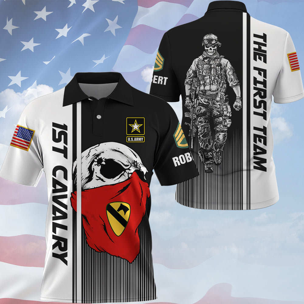 Personalized All Over Print Shirt Military Skull Veteran Available All Branches Gift For Veteran Soldier K1702 Trhn