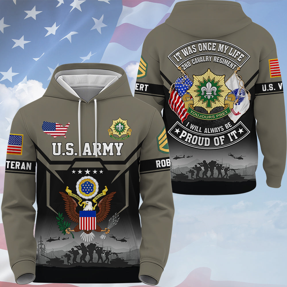 Personalized All Over Print Shirt It Was Once My Life US Veteran I Will Always Be Proud Of It Gift For Military Veterans K1702 Trhn