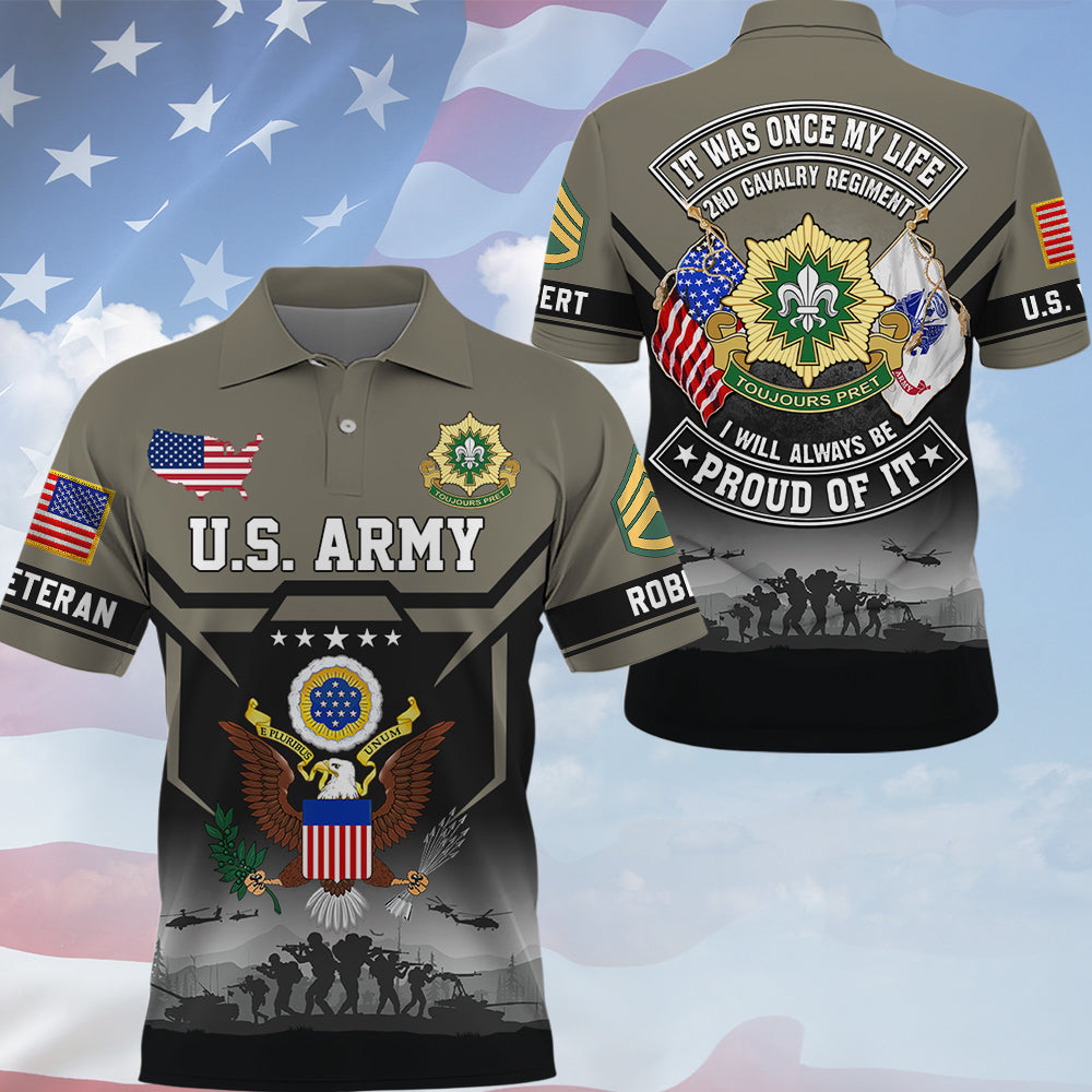 Personalized All Over Print Shirt It Was Once My Life US Veteran I Will Always Be Proud Of It Gift For Military Veterans K1702 Trhn