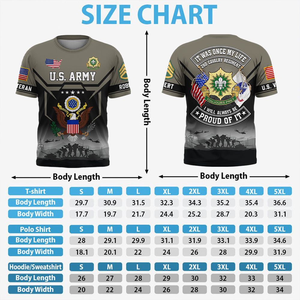 Personalized All Over Print Shirt It Was Once My Life US Veteran I Will Always Be Proud Of It Gift For Military Veterans K1702 Trhn