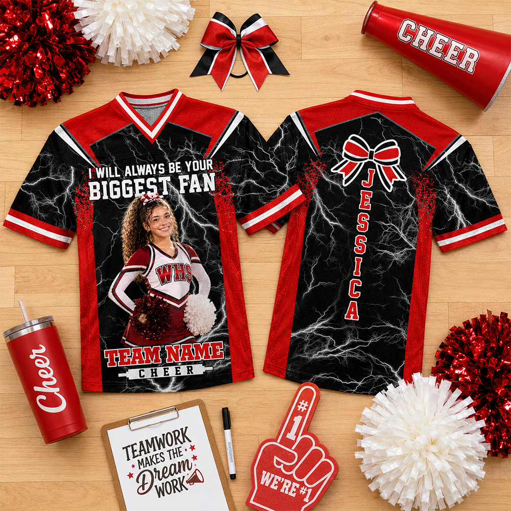 Custom I Will Always Be Your Biggest Fan Shirt, Cheer Mom Shirt,  Cheerleader Gift L0411 Hv01
